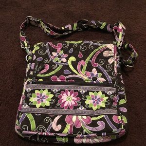 Vera Bradley Mailbag Purse in Purple Punch